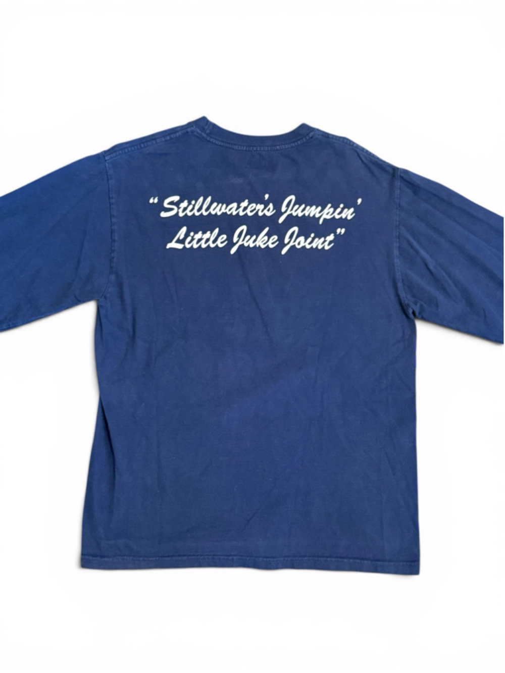 Eskimo Joe’s Stillwater OK Jumpin’ Little Juke Joint Long Sleeve Tee Blue M - Picture 4 of 8